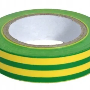 Kup teraz TAŚMA IZOLACYJNA 15MM*10M ŻÓŁTO-ZIELONA